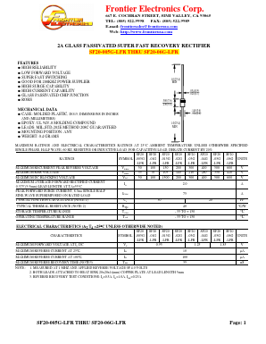 SF20-005G-LFR Datasheet PDF Frontier Electronics.