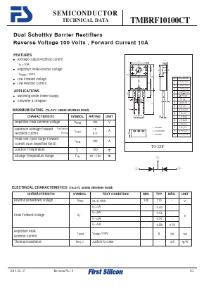 TMBRF10100CT Datasheet PDF First Silicon Co., Ltd