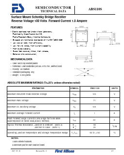 ABS110S Datasheet PDF First Silicon Co., Ltd