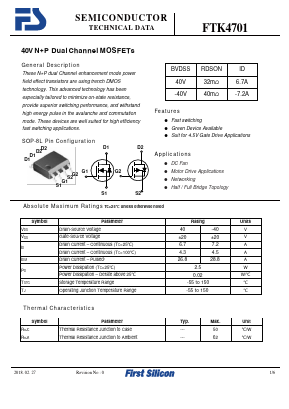 FTK4701 Datasheet PDF First Silicon Co., Ltd