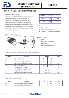 FTK3710 Datasheet PDF Future Technology