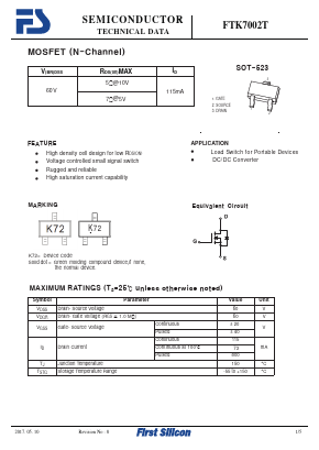 FTK7002T Datasheet PDF First Silicon Co., Ltd