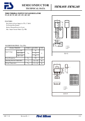 FR78L15 Datasheet PDF First Silicon Co., Ltd
