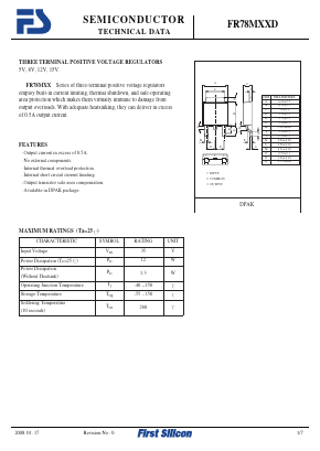 FR78MXXD Datasheet PDF First Silicon Co., Ltd