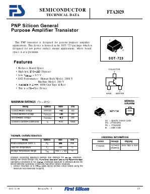 FTA2029 Datasheet PDF First Silicon Co., Ltd