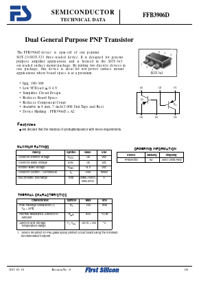 FFB3906D Datasheet PDF First Silicon Co., Ltd