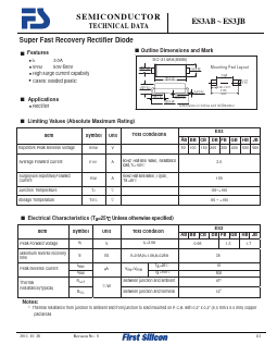 ES3GB Datasheet PDF First Silicon Co., Ltd