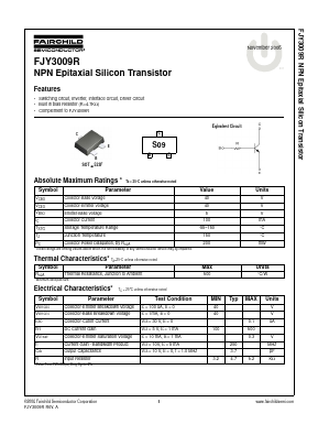 FJY3009R Datasheet PDF Fairchild Semiconductor