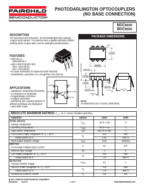 MOC8050 Datasheet PDF Fairchild Semiconductor