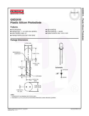 QSD2030 Datasheet PDF Fairchild Semiconductor