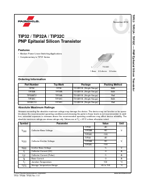 TIP32A Datasheet PDF Fairchild Semiconductor