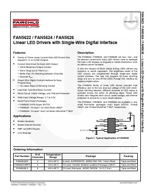 FAN5626LX Datasheet PDF Fairchild Semiconductor