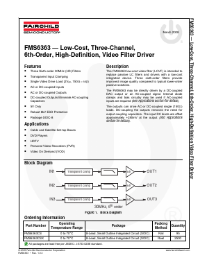 FMS6363CSX Datasheet PDF Fairchild Semiconductor