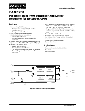 FAN5231QSC Datasheet PDF Fairchild Semiconductor