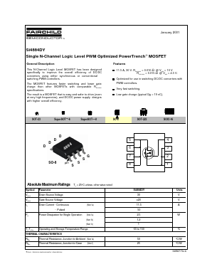 SI4884DY Datasheet PDF Fairchild Semiconductor