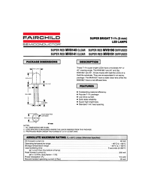 MV8191 Datasheet PDF Fairchild Semiconductor