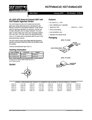 HGTP3N60C3D9A Datasheet PDF Fairchild Semiconductor