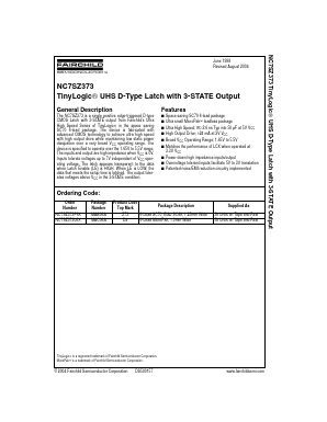 NC7SZ373 Datasheet PDF Fairchild Semiconductor