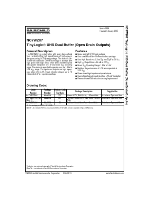 NC7WZ07L6X Datasheet PDF Fairchild Semiconductor