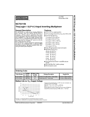 NC7SV158 Datasheet PDF Fairchild Semiconductor