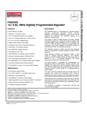 FAN5355 Datasheet PDF Fairchild Semiconductor