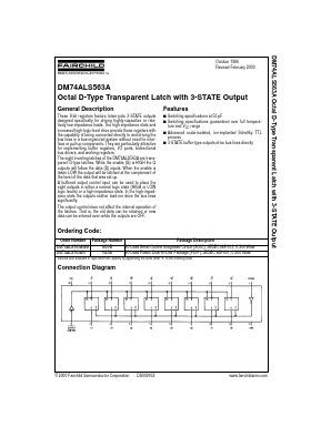 DM74ALS563AWM Datasheet PDF Fairchild Semiconductor