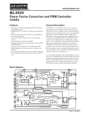 ML4800 Datasheet PDF Fairchild Semiconductor