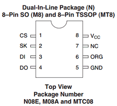 NM93C86AEM8 Datasheet PDF Fairchild Semiconductor