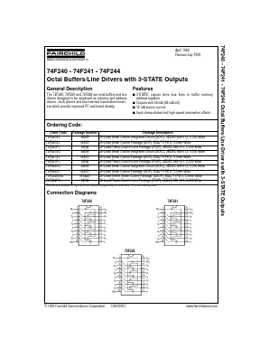 74F241SJ Datasheet PDF Fairchild Semiconductor