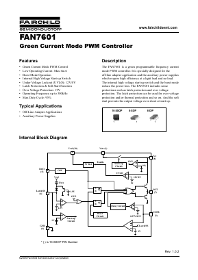 FAN7601G Datasheet PDF Fairchild Semiconductor