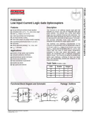 FOD2200 Datasheet PDF Fairchild Semiconductor