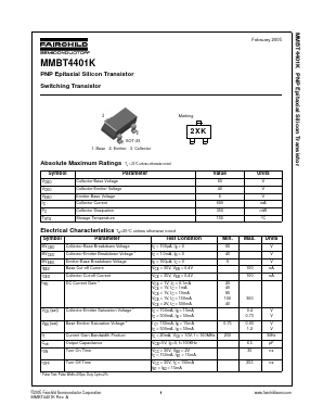 MMBT4401K Datasheet PDF Fairchild Semiconductor