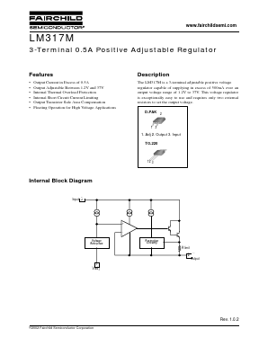 LM317M Datasheet PDF Fairchild Semiconductor