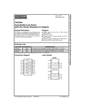 74F2244 Datasheet PDF Fairchild Semiconductor