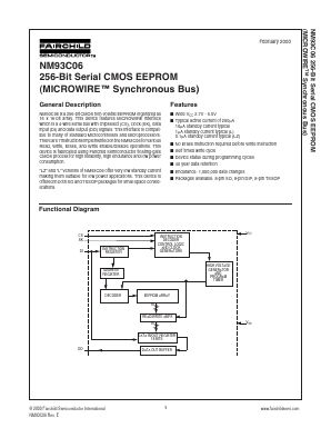 NM93C06 Datasheet PDF Fairchild Semiconductor