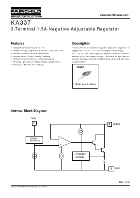 KA337 Datasheet PDF Fairchild Semiconductor