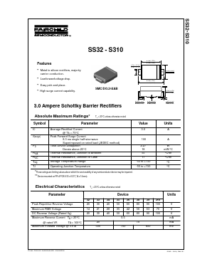 S310 Datasheet PDF Fairchild Semiconductor