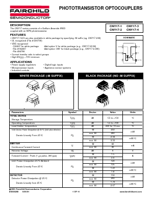 CNY17 Datasheet PDF Fairchild Semiconductor