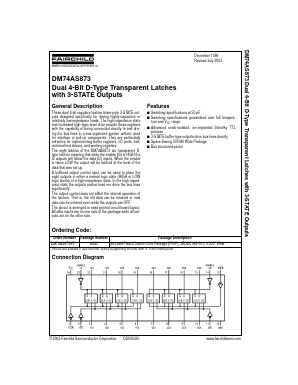 DM74AS873 Datasheet PDF Fairchild Semiconductor