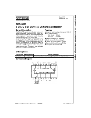 DM74S299N Datasheet PDF Fairchild Semiconductor