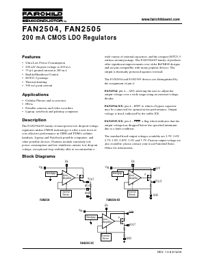 FAN2504S30X Datasheet PDF Fairchild Semiconductor
