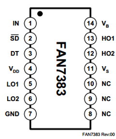 FAN7383M Datasheet PDF Fairchild Semiconductor