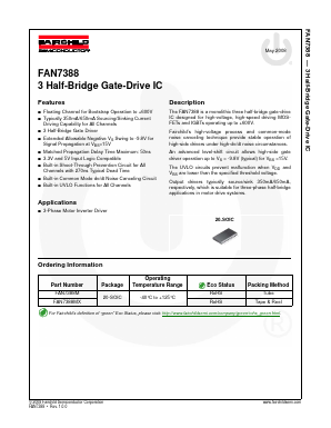 FAN7388 Datasheet PDF Fairchild Semiconductor