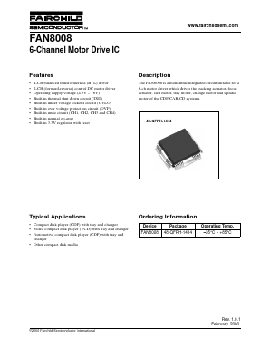 FAN8008 Datasheet PDF Fairchild Semiconductor
