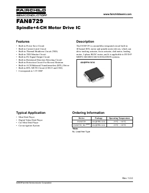 FAN8729_NL Datasheet PDF Fairchild Semiconductor