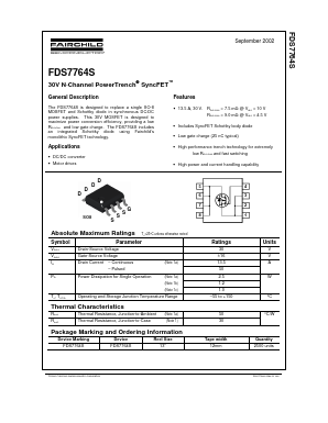 FDS7764S Datasheet PDF Fairchild Semiconductor