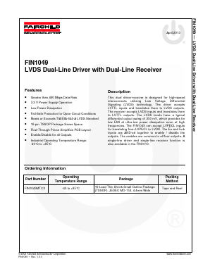 FIN1049 Datasheet PDF Fairchild Semiconductor