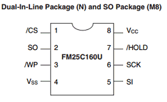 FM25C160ULM8 Datasheet PDF Fairchild Semiconductor