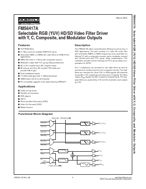 FMS6417ACH_NL Datasheet PDF Fairchild Semiconductor