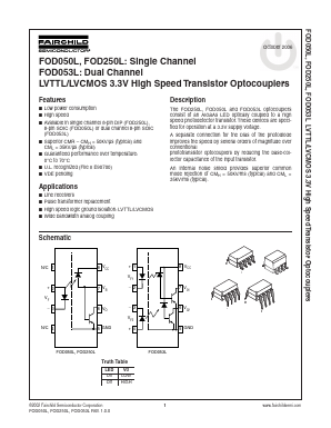 FOD250LSV Datasheet PDF Fairchild Semiconductor